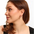 Серьги Каталог >> Бижутерия >> Ювелирная бижутерия Дубайское золото, с покрытием позолотой 18К, вставка: фианиты, цвет: прозрачный, арт.216.261 216.261
