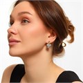 Серьги Каталог >> Бижутерия >> Ювелирная бижутерия Итальянское золото (покрытие желтое 14к), вставка: фианиты, цвет: прозрачный, арт.216.262 216.262
