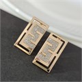 Серьги Каталог >> Бижутерия >> Ювелирная бижутерия Дубайское золото, с покрытием позолотой 18К, вставка: блестящий глиттер, арт.216.234 216.234