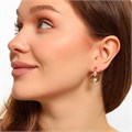 Серьги Каталог >> Бижутерия >> Ювелирная бижутерия Дубайское золото, с покрытием позолотой 18К, вставка: фианиты, цвет: прозрачный, арт.216.239 216.239