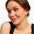 Серьги Каталог >> Бижутерия >> Ювелирная бижутерия коллекция "Дубай", покрытие посеребрение, встака: фианиты, цвет: фиолетовый, арт.216.229 216.229
