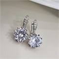 Серьги Каталог >> Бижутерия >> Ювелирная бижутерия коллекция "Дубай", покрытие посеребрение, встака: фианиты, цвет: прозрачный, арт.216.231 216.231