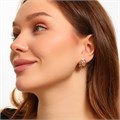 Серьги Каталог >> Бижутерия >> Ювелирная бижутерия Дубайское золото, с покрытием позолотой 18К, вставка: фианиты, цвет: прозрачный, арт.216.209 216.209
