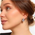 Серьги Каталог >> Бижутерия >> Ювелирная бижутерия коллекция "Дубай", покрытие посеребрение, встака: фианиты, цвет: прозрачный, арт.216.186 216.186