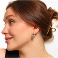 Серьги Каталог >> Бижутерия >> Ювелирная бижутерия Итальянское золото (покрытие желтое 14к), вставка: фианиты, цвет: прозрачный, арт.216.176 216.176