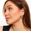 Серьги Каталог >> Бижутерия >> Ювелирная бижутерия Дубайское золото, с покрытием позолотой 18К, вставка: фианиты и искуственный жемчуг, цвет: прозрачный, арт.216.182 216.182