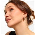 Серьги Каталог >> Бижутерия >> Ювелирная бижутерия Итальянское золото (покрытие желтое 14к), вставка: фианиты, цвет: прозрачный, арт.216.172 216.172