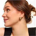 Серьги Каталог >> Бижутерия >> Ювелирная бижутерия Итальянское золото (покрытие желтое 14к), вставка: фианиты, цвет: прозрачный, арт.216.173 216.173