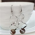 Серьги длинные с натуральным камнем яшма, арт.218.263 218.263