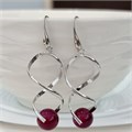 Серьги длинные с натуральным камнем агат, арт.218.254 218.254