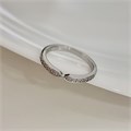 Кольцо Каталог >> Бижутерия >> Ювелирная бижутерия, покрытие посеребрение, вставка: фианиты, цвет: прозрачный, 17 р, арт.219.388-17 219.388-17