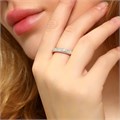 Кольцо Каталог >> Бижутерия >> Ювелирная бижутерия из стали, покрытие: посеребрение, вставка: фианиты, цвет: прозрачный, 17 р, арт.101.166-17 101.166-17