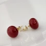 Серьги Каталог >> Бижутерия >> Ювелирная бижутерия с цветным жемчугом, цвет: бордовый, арт.101.149 101.149