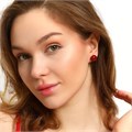 Серьги Каталог >> Бижутерия >> Ювелирная бижутерия с цветным жемчугом, цвет: бордовый, арт.101.149 101.149