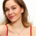 Кулон коллекция "Xuping" покрытие позолота 18К, вставка: искусственный жемчуг и фианиты, арт.101.141 101.141