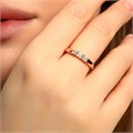 Кольцо коллекция "Xuping" покрытие позолота 18К, вставка: фианиты, цвет: прозрачный, 17 р, арт.101.137-17 101.137-17