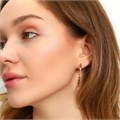 Серьги конго коллекция "Xuping" покрытие позолота 18К, арт.101.114 101.114