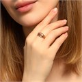 Кольцо коллекция "Xuping" покрытие позолота 18К, вставка: фианиты, цвет: прозрачный, 17 р, арт.101.106-17 101.106-17
