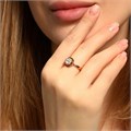 Кольцо коллекция "Xuping" покрытие позолота 18К, вставка: фианиты, цвет: прозрачный, 17 р, арт.101.103-17 101.103-17
