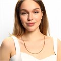 Цепочка на шею Каталог >> Бижутерия >> Ювелирная бижутерия Итальянское золото (покрытие желтое 14к) , плетение снейк плоский, арт.213.294 213.294