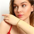 Браслет цепочка на руку Каталог >> Бижутерия >> Ювелирная бижутерия Итальянское золото (покрытие желтое 14к), арт.213.297 213.297
