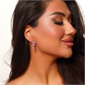 Серьги висячие цветы Каталог >> Бижутерия >> Ювелирная бижутерия коллекция "Дубай" покрытие: позолота, вставка: фианиты, цвет: розовый, арт.314.028 314.028