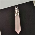 Кулон со шнурком из натурального камня Розовый Кварц, 1048, арт.218.220 218.220