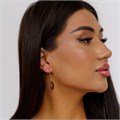Серьги из натурального камня Тигровый глаз, 1045, арт.218.131 218.131