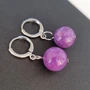Серьги бижутерия висячие Аметист, 1028, арт.218.070 218.070