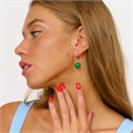 Серьги бижутерия висячие Малахит, 1028, арт.218.072 218.072
