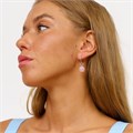Серьги бижутерия висячие Розовый Кварц, 1028, арт.218.075 218.075