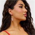 Серьги длинные натуральный прозрачный Кварц, 1050, арт.218.062 218.062