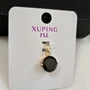 Кулон коллекция "Xuping" покрытие позолота, вставка: фианиты, цвет: черный, Х000913125, арт. 101.094 101.094