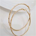 Серьги крупные конго с гранями, коллекция "Xuping", покрытие позолота, арт. 101.076 101.076