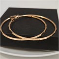 Серьги крупные конго с гранями, коллекция "Xuping", покрытие позолота, арт. 101.076 101.076