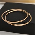 Серьги крупные конго с гранями, коллекция "Xuping", покрытие позолота, арт. 101.077 101.077