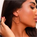Серьги крупные конго с гранями, коллекция "Xuping", покрытие позолота, арт. 101.077 101.077
