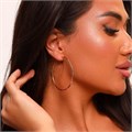 Серьги конго крупные, коллекция "Xuping" покрытие позолота, с алмазной гранью, арт. 101.079 101.079