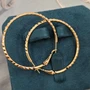 Серьги конго средние, коллекция "Xuping" покрытие позолота, с алмазной гранью, Х000704040, арт. 101.081 101.081