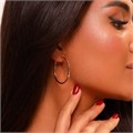 Серьги конго средние с гранями, коллекция "Xuping", покрытие позолота, арт. 101.074 101.074