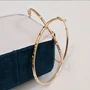 Серьги крупные конго с гранями, коллекция "Xuping", покрытие позолота, арт. 101.075 101.075