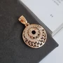 Кулон коллекция Дубай, покрытие позолота, вставка: фианиты, арт.214.818 214.818