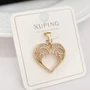 Кулон сердце коллекция "Xuping " покрытие позолота 18К, вставка: фианиты, арт.101.045 101.045