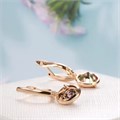 Серьги висячие с камнями, покрытие позолота 585 пробы,H0478, арт.212.026 212.026