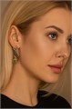 Серьги ящерицы крупные, покрытие позолота 585 пробы,H1698, арт.314.669 314.669