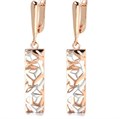 Серьги висячие, покрытие позолота 585 пробы,H0398, арт.212.009 212.009