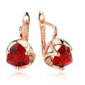 Серьги висячие с камнем, покрытие позолота 585 пробы,H1057, арт.212.003 212.003