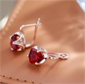 Серьги висячие с камнем, покрытие позолота 585 пробы,H1057, арт.212.003 212.003