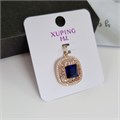 Кулон коллекция "Xuping ML" покрытие позолота, вставка: синие фианиты,074, арт.001.951 001.951