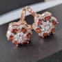 Серьги Каталог >> Бижутерия >> Ювелирная бижутерия коллекция "Дубай" позолота, цвет камня: прозрачный и коричневый, 072, арт.214.541 214.541
